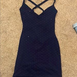 Homecoming Black Strappy Dress